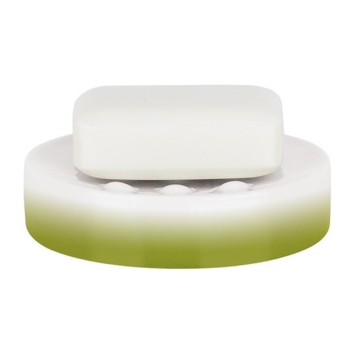 Porte savon Céramique TUBE GRADIENT Vert Spirella