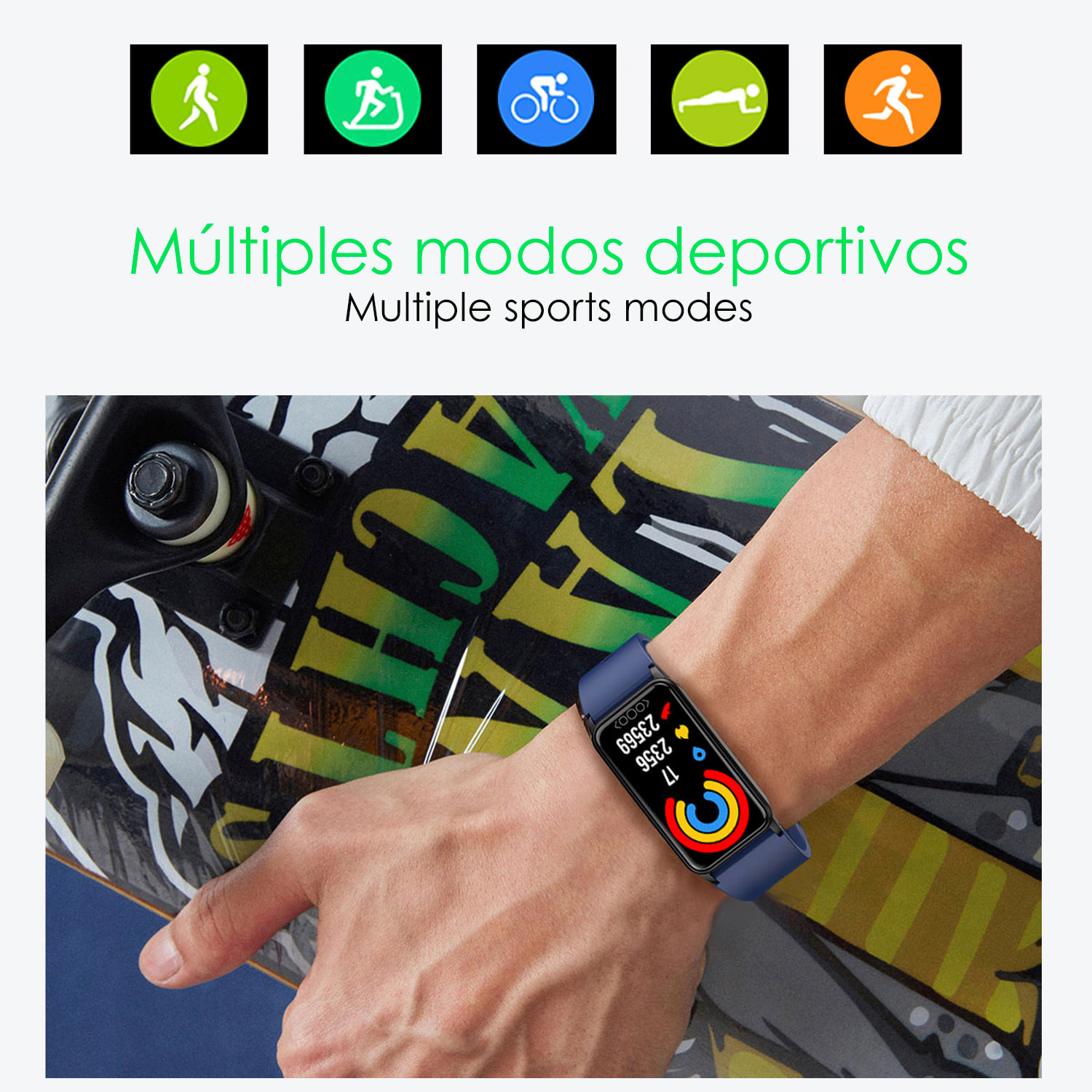 Bracciale intelligente TK71 Pro con temperatura corporea; monitoraggio del glucosio, dell'acido urico, dello stress, del battito cardiaco e della tensione.