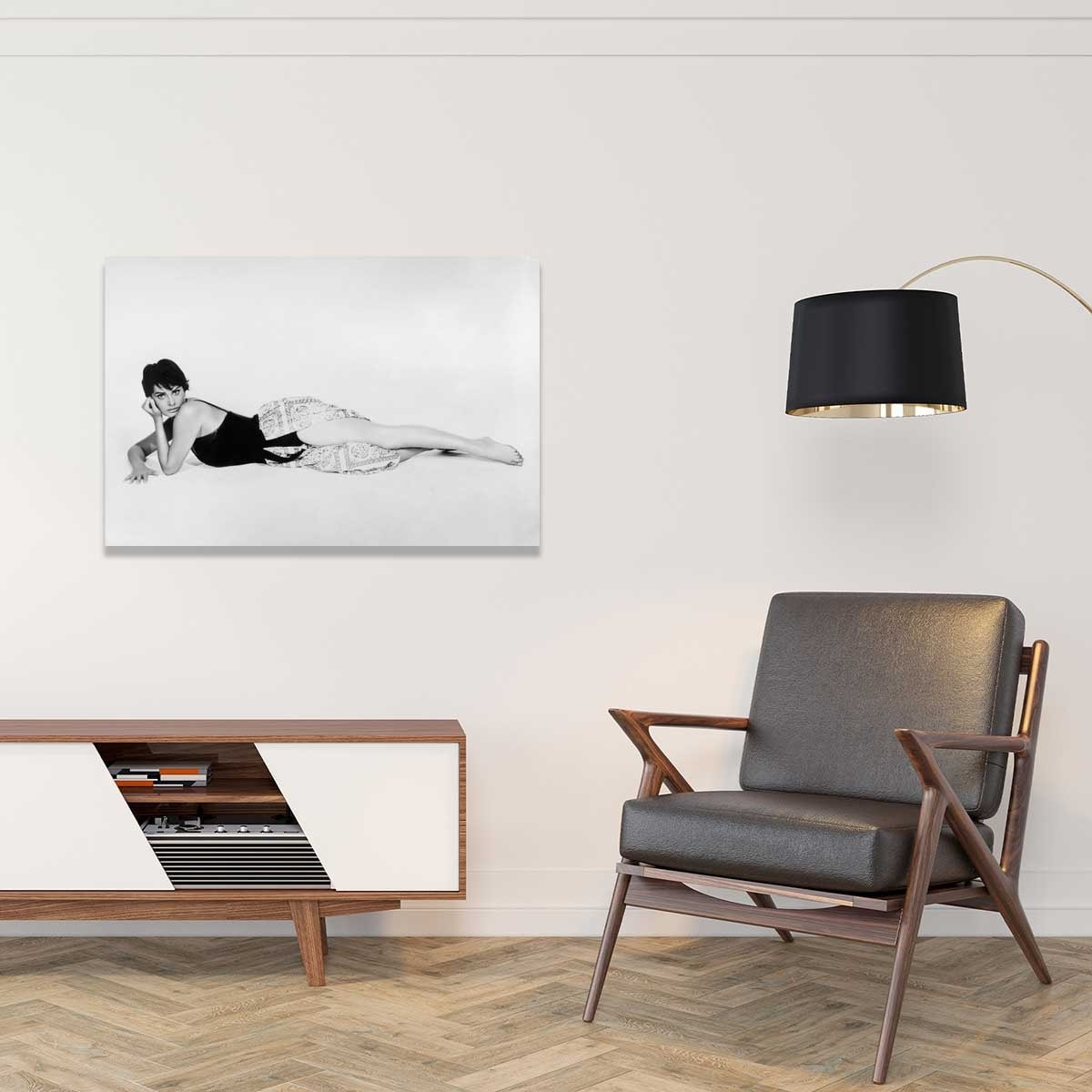 Tableau connu - Sophia Loren La péniche du bonheur Tableau plexiglas