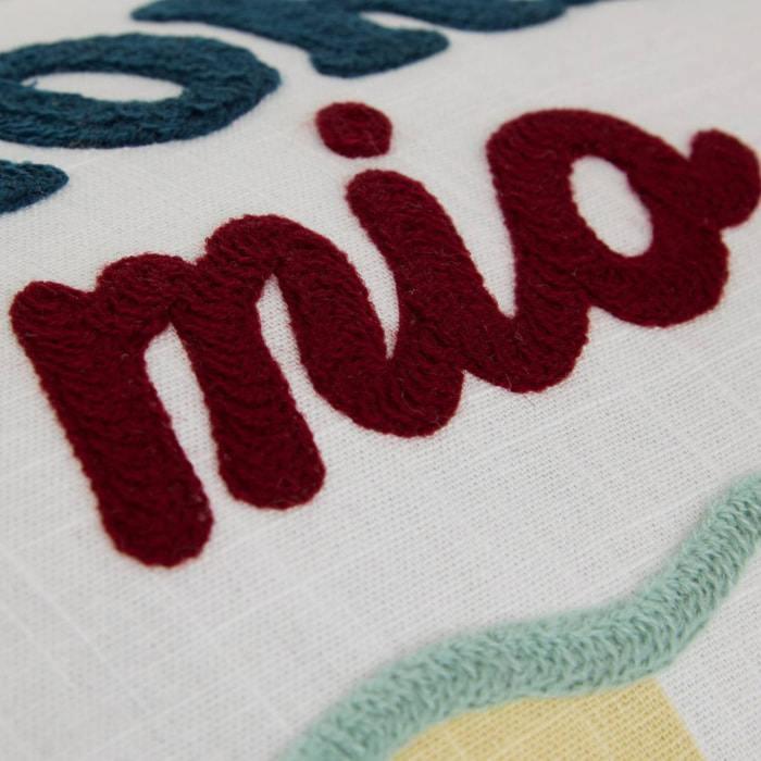 Coussin Della pasta 50x10cm rayures jaune