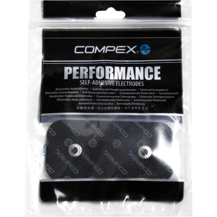 Electrode COMPEX Lot de 2 Performance Snap 5X10cm 2 Snap