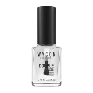 DOUBLE USE Base e top coat dall'azione curativa e dall'aspetto brillante