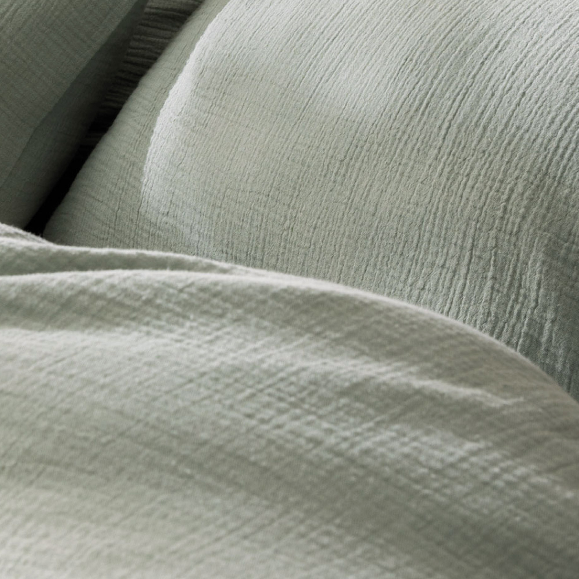 Housse de couette unie en coton, GAZE DE COTON