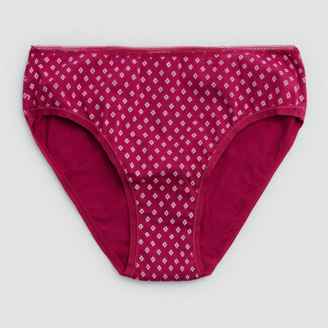 Confezione da 6 mutandine midi in cotone stampato