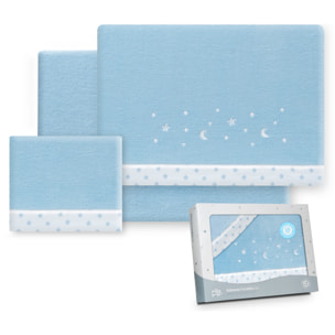 Juego de Sábanas de Coche Coralina Estrellas Luna