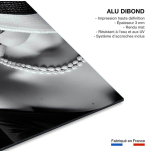 Tableau contemporain la femme au chapeau  Tableau alu Dibond