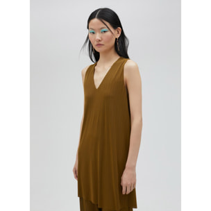 Top lungo in maglia