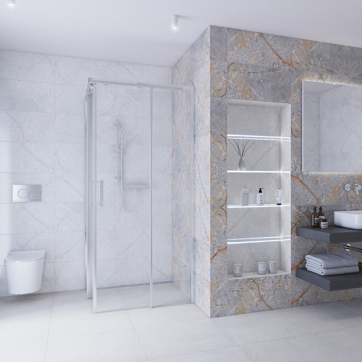 Pack WC Bâti-support V-Fix Core + WC sans bride SAT Brevis + Plaque Chrome mat (V-FixBrevis-5)
