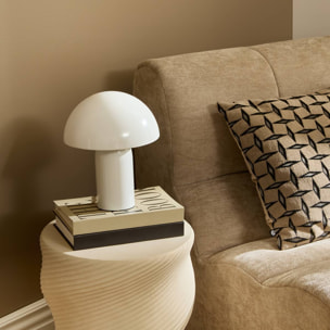 Lampe champignon secteur Lito blanc H24,5cm