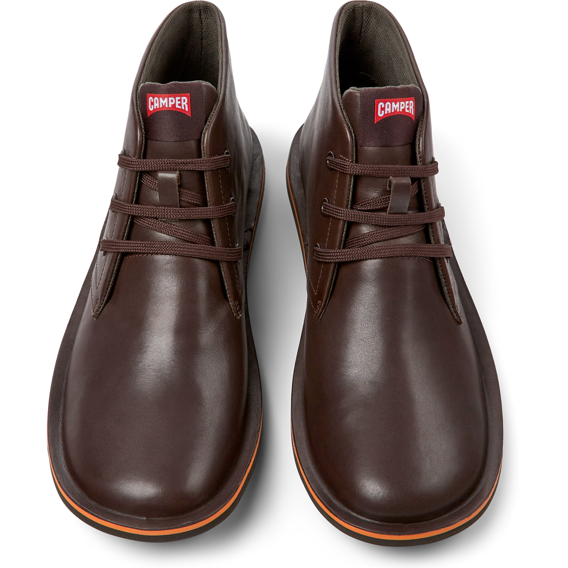 Botines - CAMPER Beetle - Marron - Cuero liso