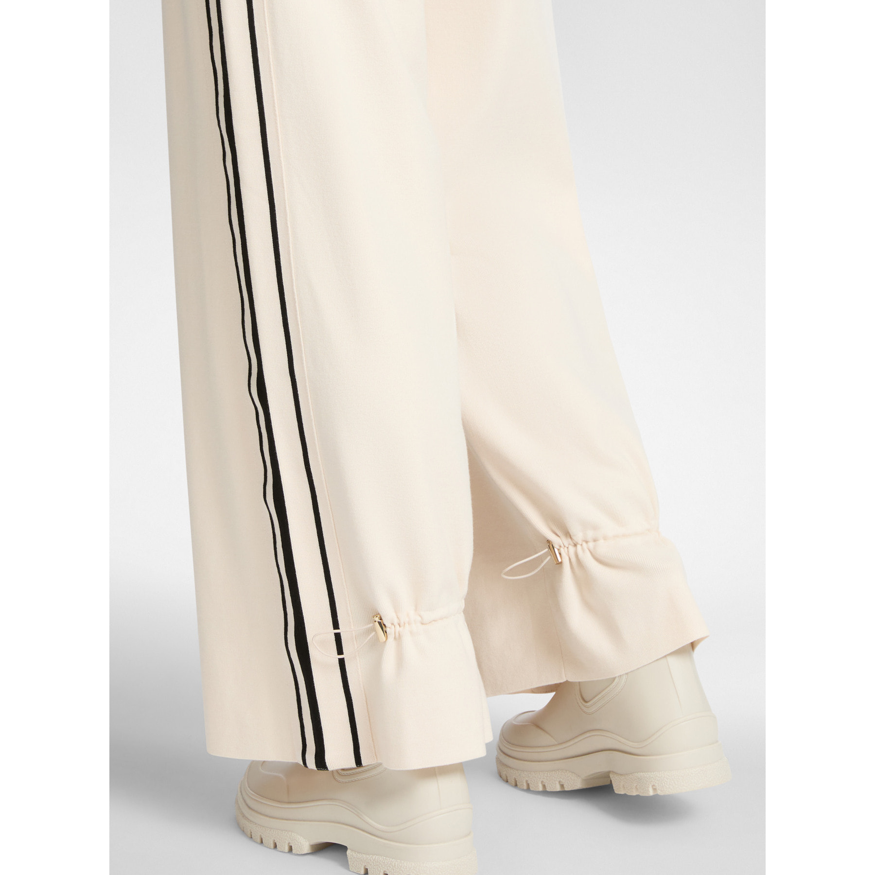 Elena Mirò - Pantaloni ampi in maglia - Bianco