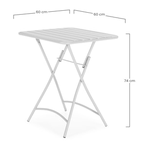 Mesa de Jardín Plegable Perla de Metal en Verde