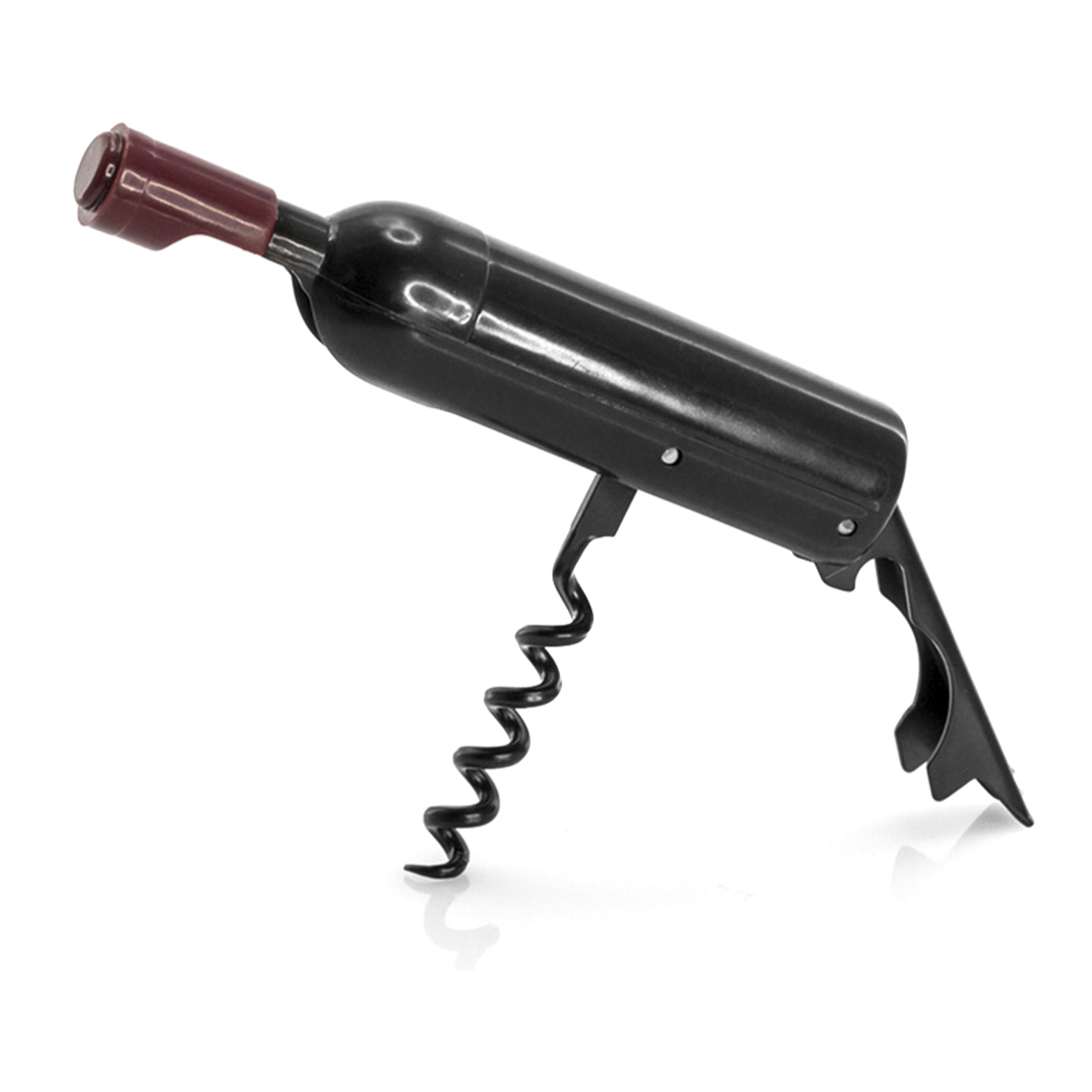 Cavatappi magnetico Nolix a forma di bottiglia di vino.