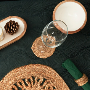 Dessous De Verre Jute 10cm X4