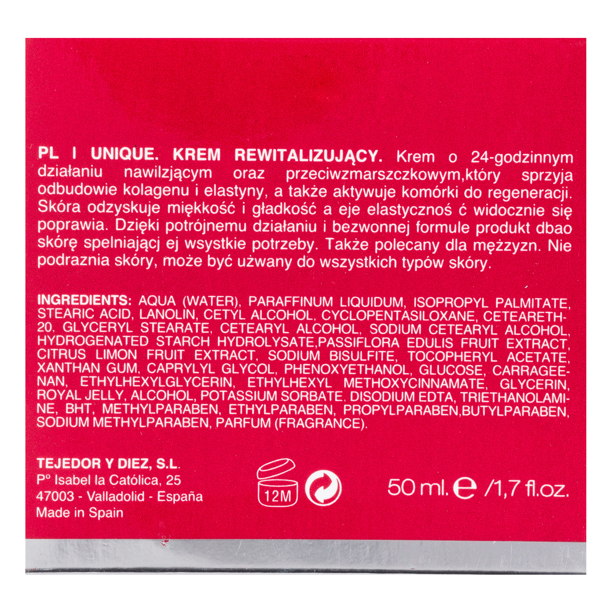 Crème unique triple action 50 ml.