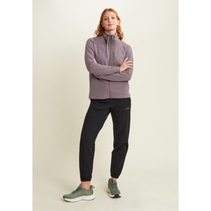 Pantaloni con fondo elasticizzato e tasche applicate