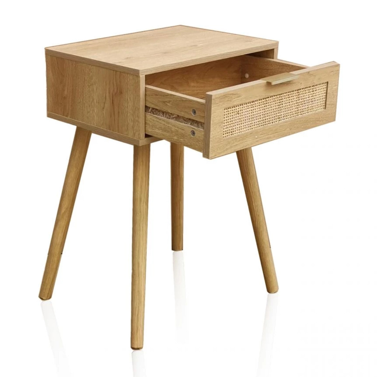 Mesita de noche Sanda Rattan Pino - Rattan
