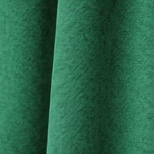 Rideau thermique phonique et semi occultant à galons fronceurs KONFOR - Vert