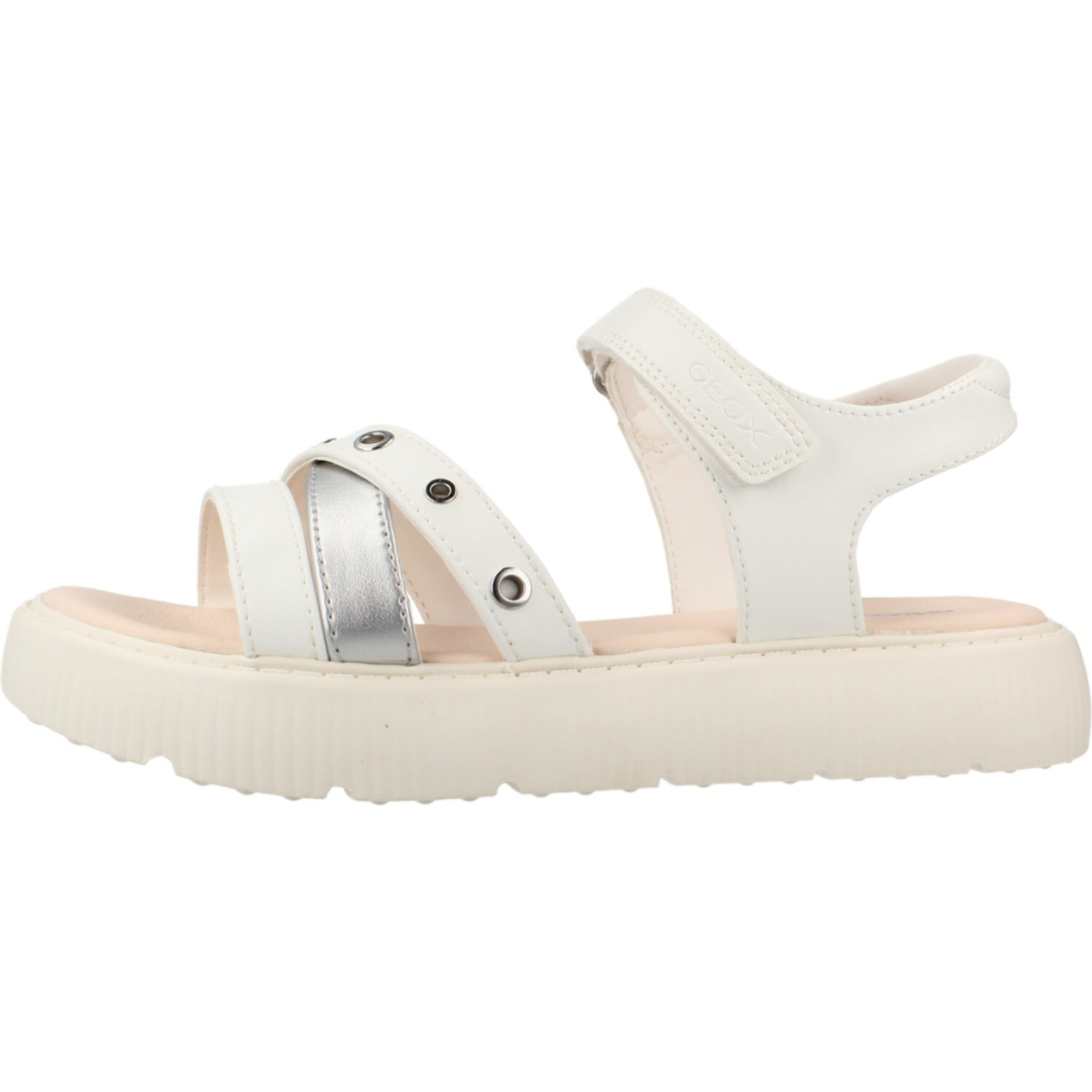 Sandalias Niña de la marca GEOX  modelo J SANDAL KODETTE GIR BLANCO