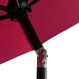 Parasol droit HAPUNA rond - Fuchsia