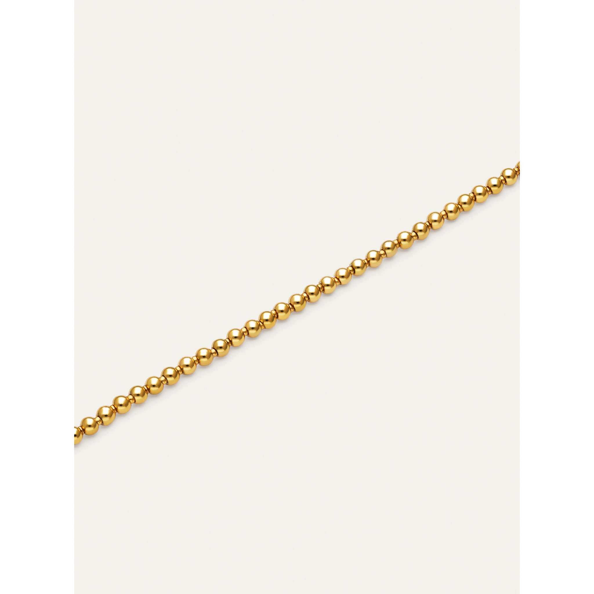 Pulsera Rosario Acero Baño Oro