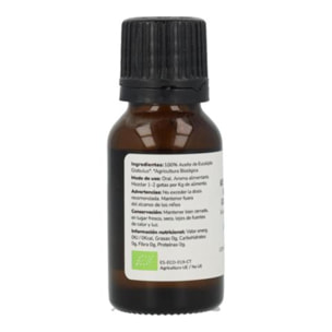 PLANETA HUERTO | Aceite Esencial de Eucalipto Bio 15 ml - Solución Natural para Problemas Respiratorios y Apoyo contra Infecciones Virales y Fúngicas