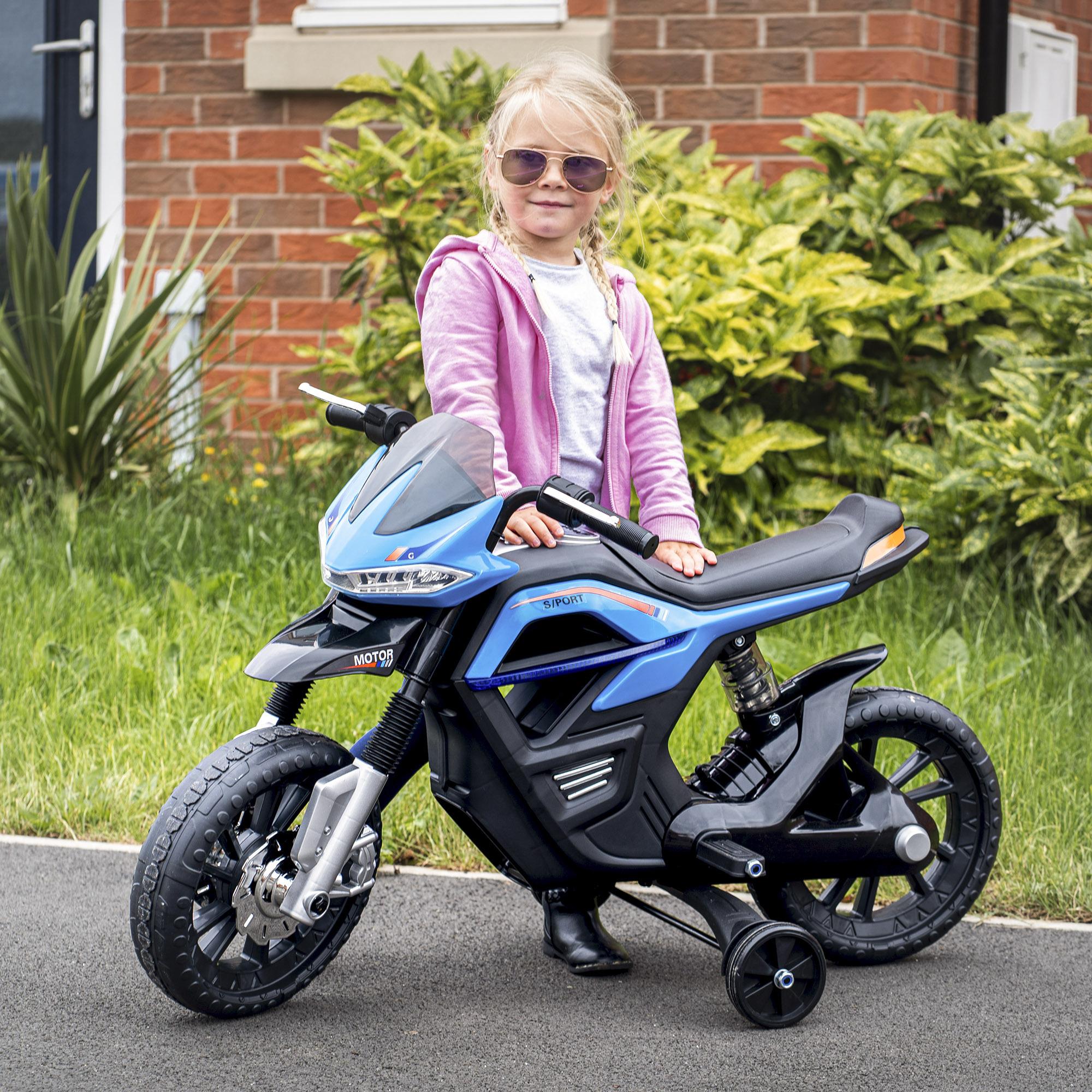 Moto Eléctrica Infantil Batería 6V Azul