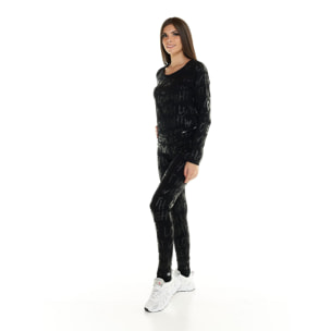 Leggings de mujer Leone con estampado Allover Blackout