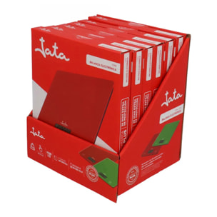 Báscula de cocina JATA 729R hasta 5 kg. Alta precisión. Función de tara. Visor LCD