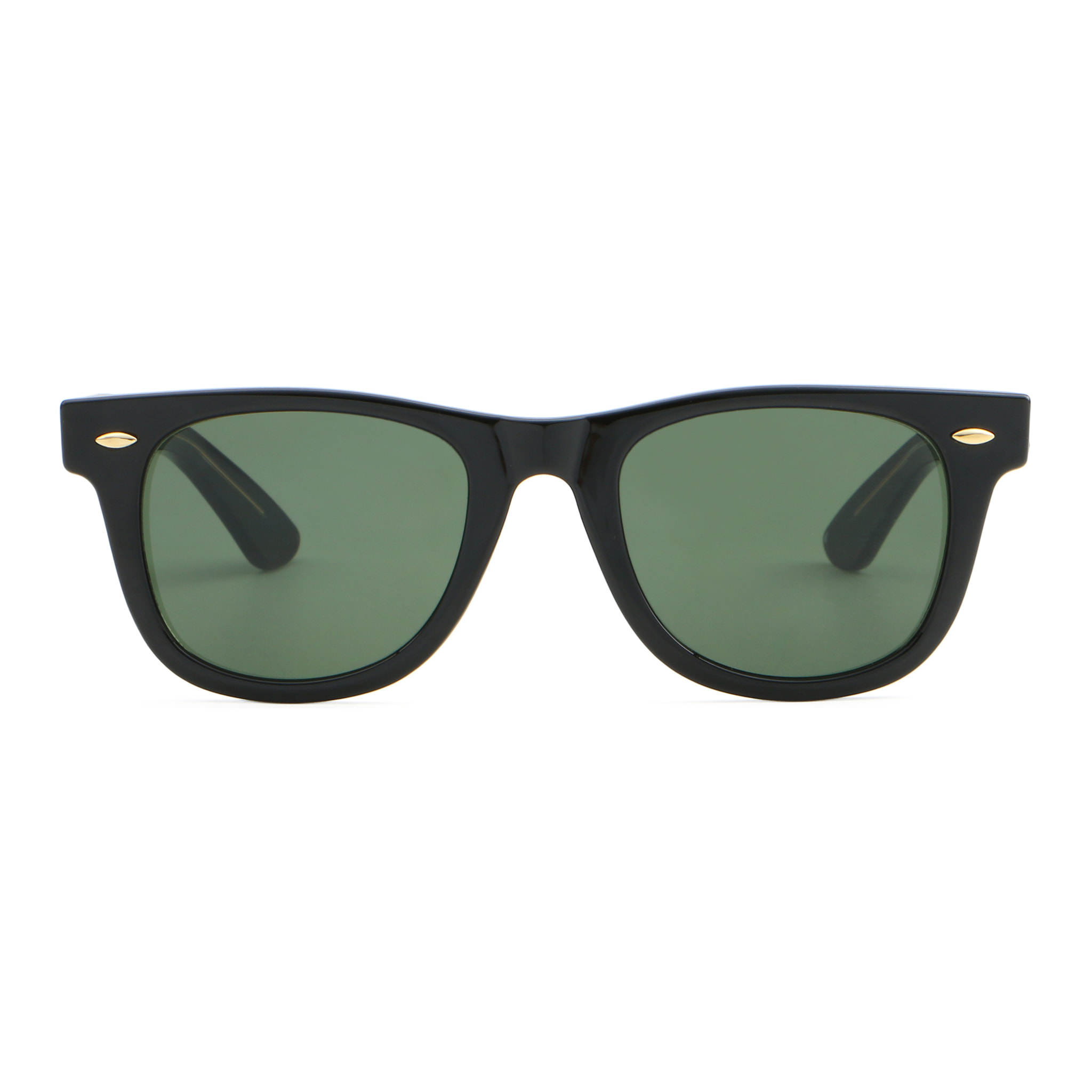 Gafas de sol OCEAN SAIN DENIS - Negro brillante / Verde