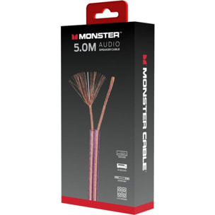 Câble Jack MONSTERCABLE AUDIO POUR HAUT-PARLEUR 5M