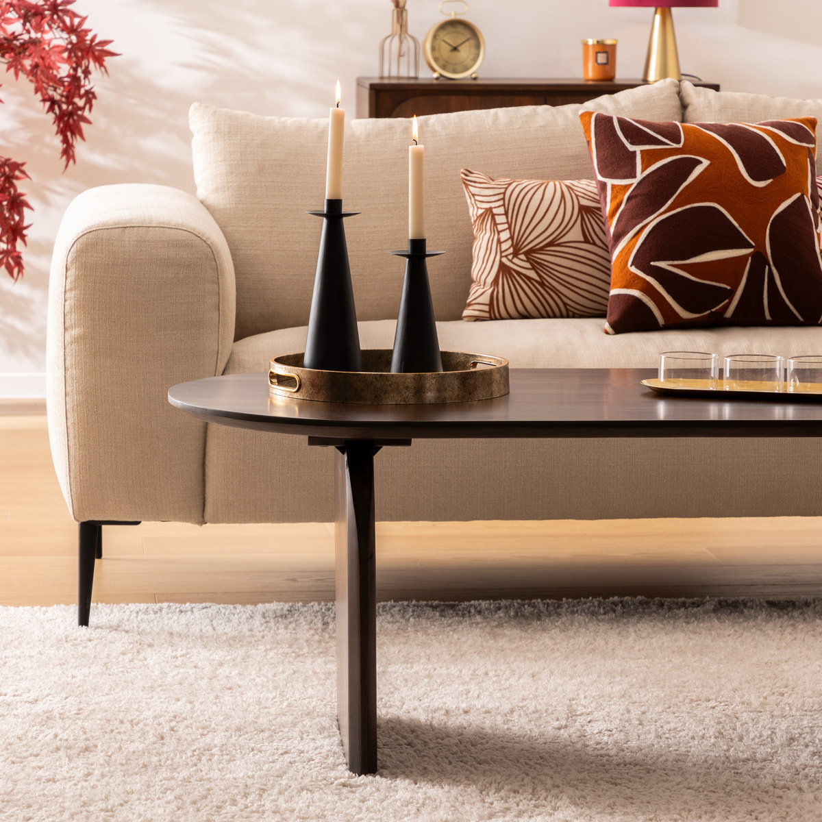 Table basse "Isana" 120x60cm marron