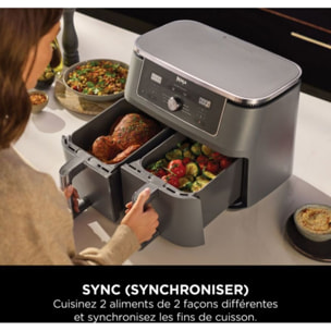Friteuse sans huile NINJA Foodi Airfryer Dual Zone DZ400EU