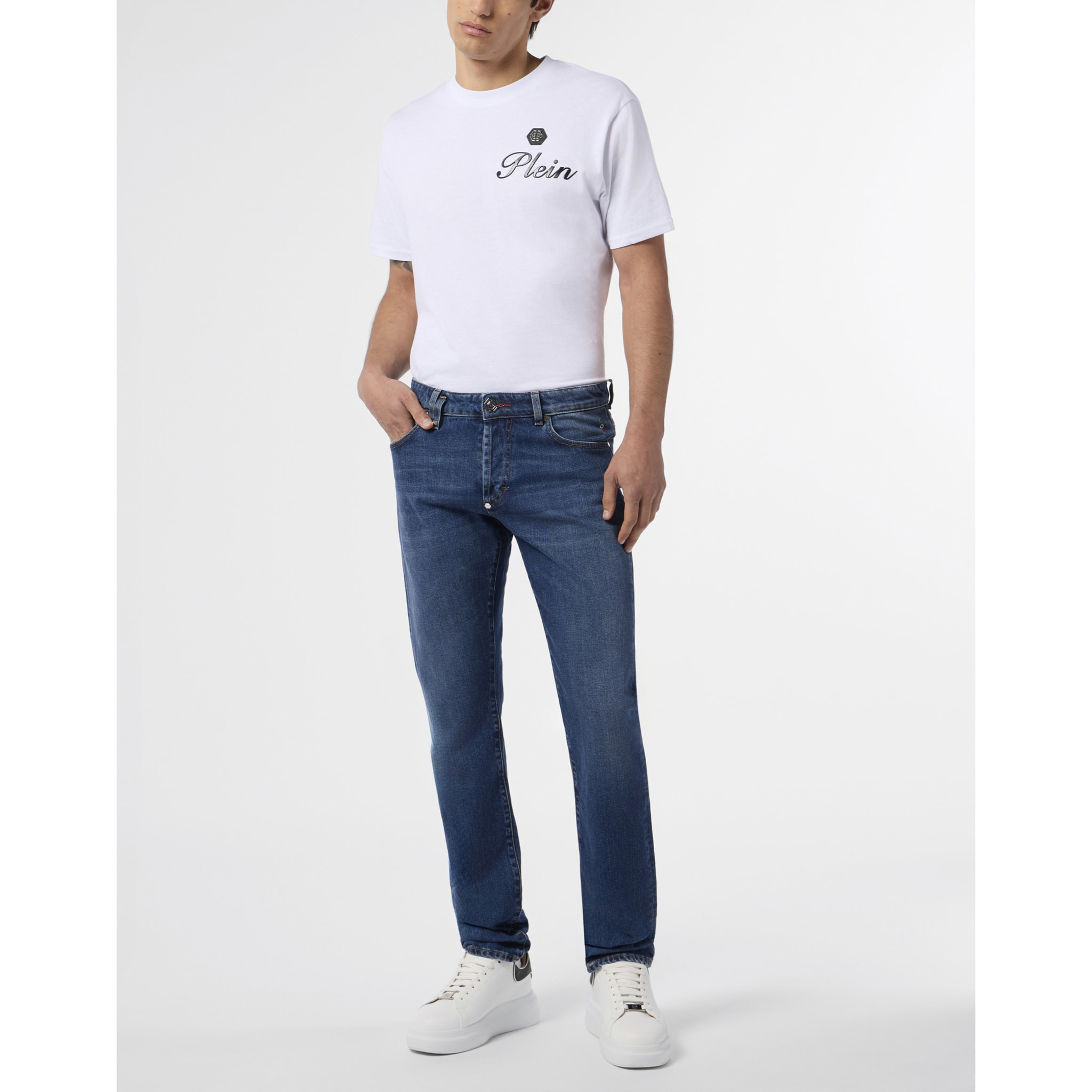 PHILIPP PLEIN Basic Straight Cut Jeans