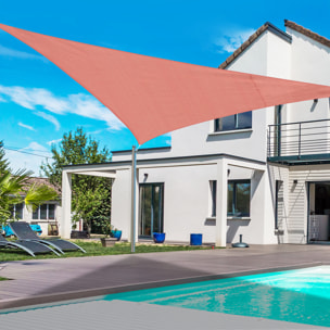 Toldo Vela Triangulo Sombrilla Parasol Terraza 3x3x3m Rojo