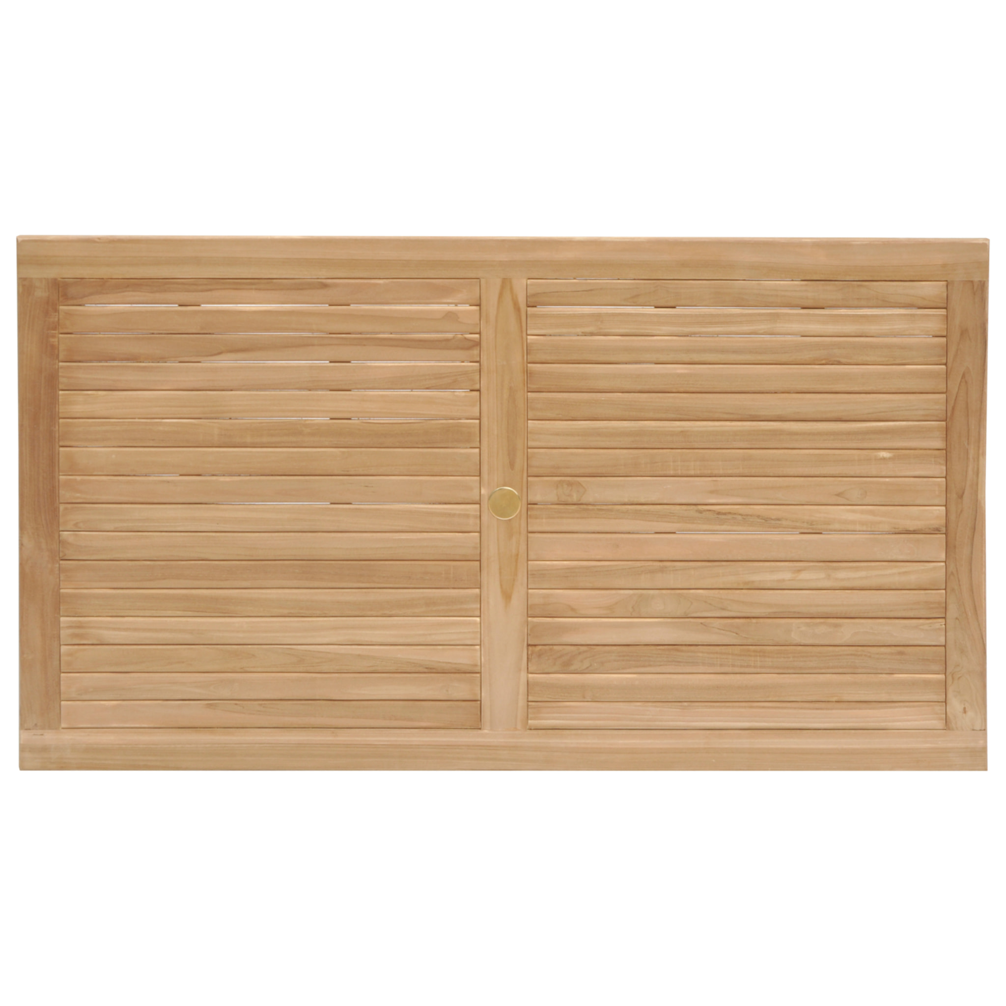 Salon de jardin en teck JAVA avec chaises en aluminium vert sauge - 8 places