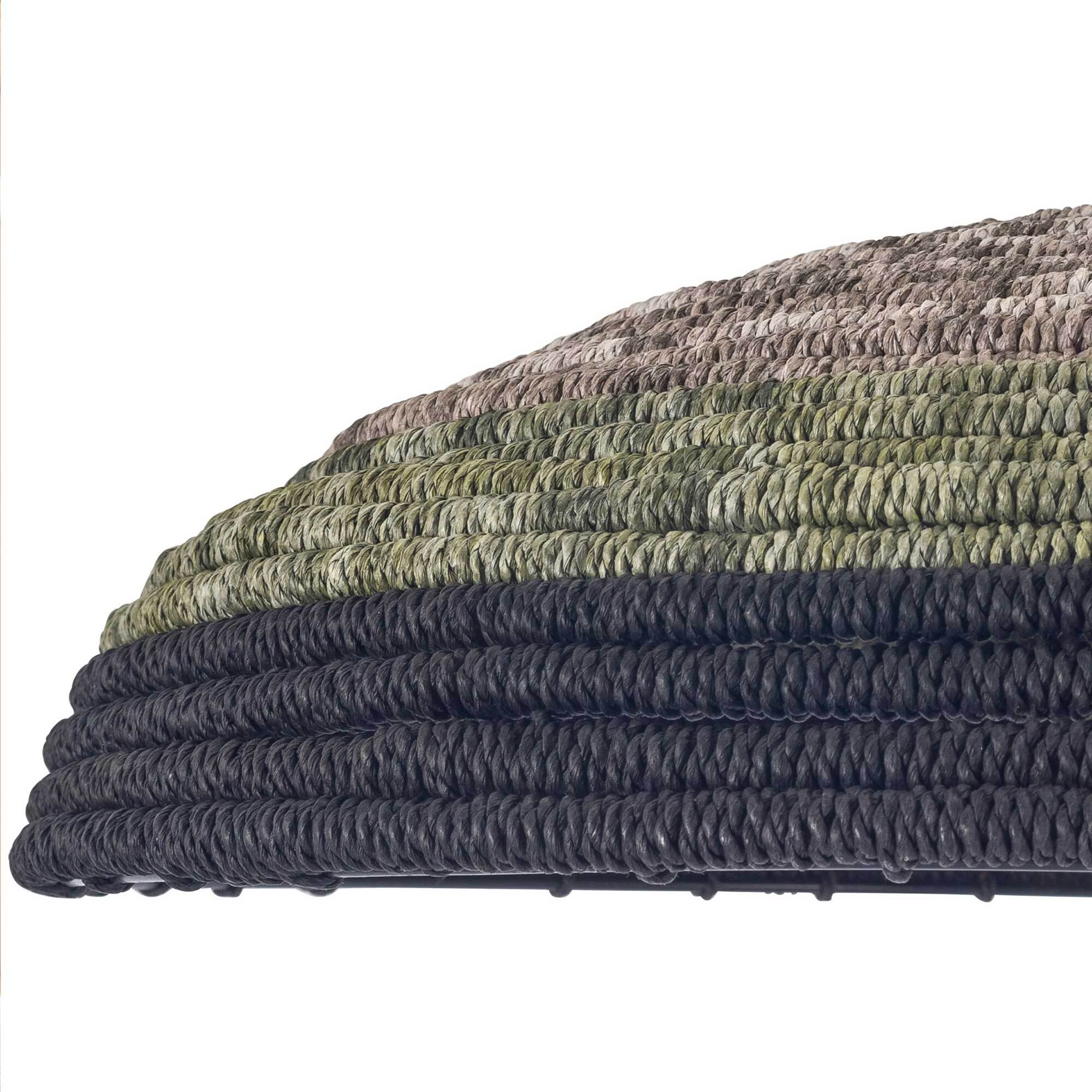FORLIGHT Korg lampara colgante con pantalla de cuerda natural Ø500mm para bombilla E27