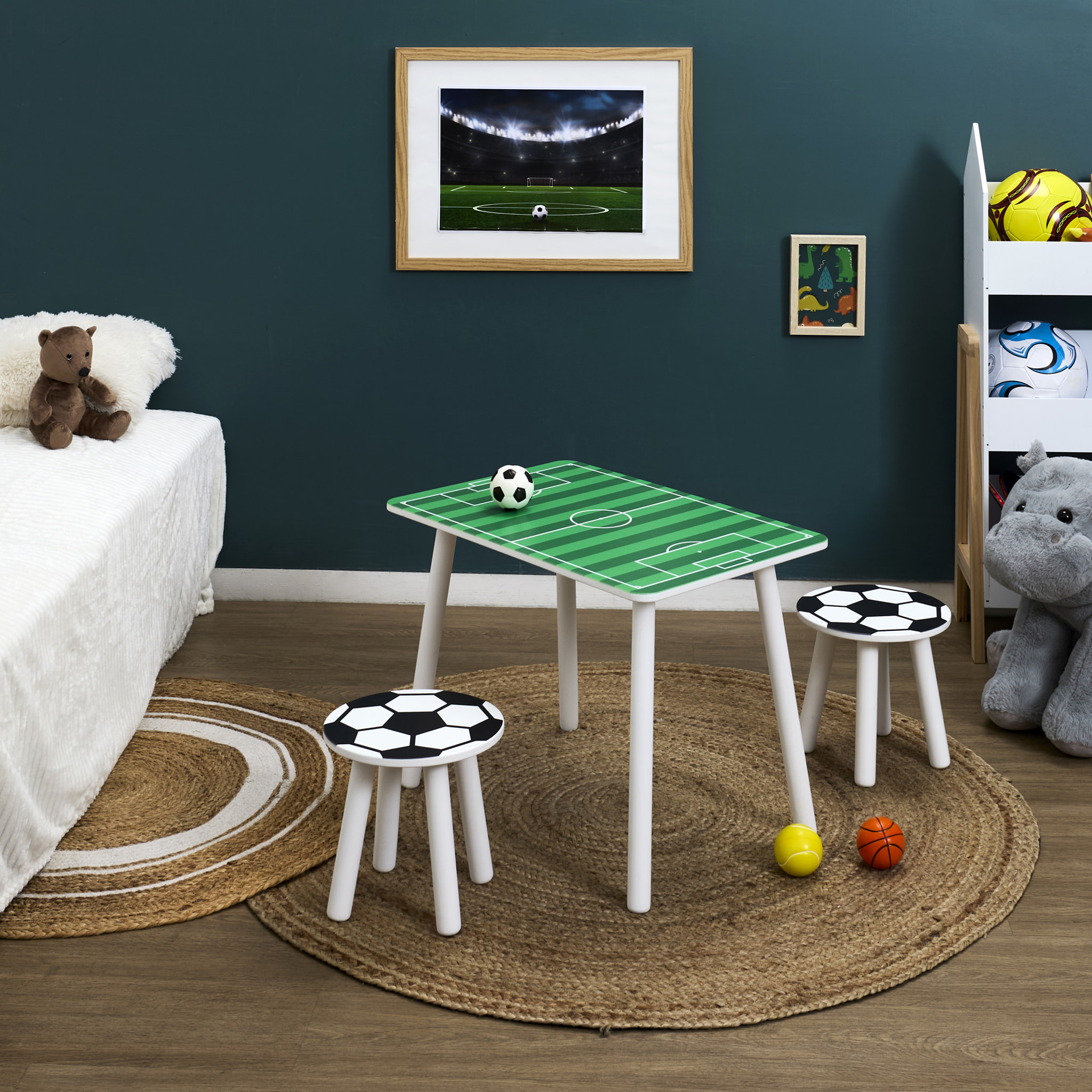 TABLE ET 2 TABOURETS FOOT
