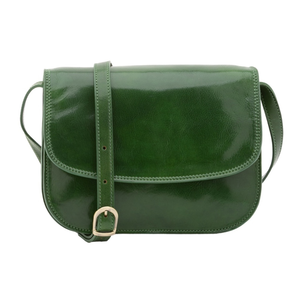 Borsa a tracolla da donna - Modello False - Vera pelle - 27.0 x 20.0 x 12.0 cm