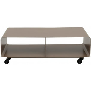 Meuble TV Lounge à roulettes taupe Kare Design