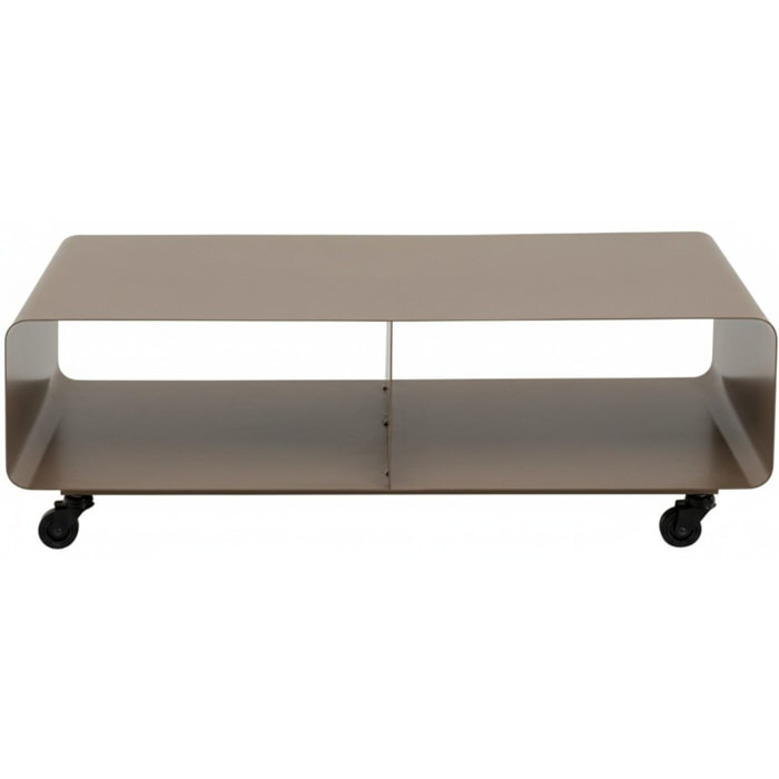 Meuble TV Lounge à roulettes taupe Kare Design
