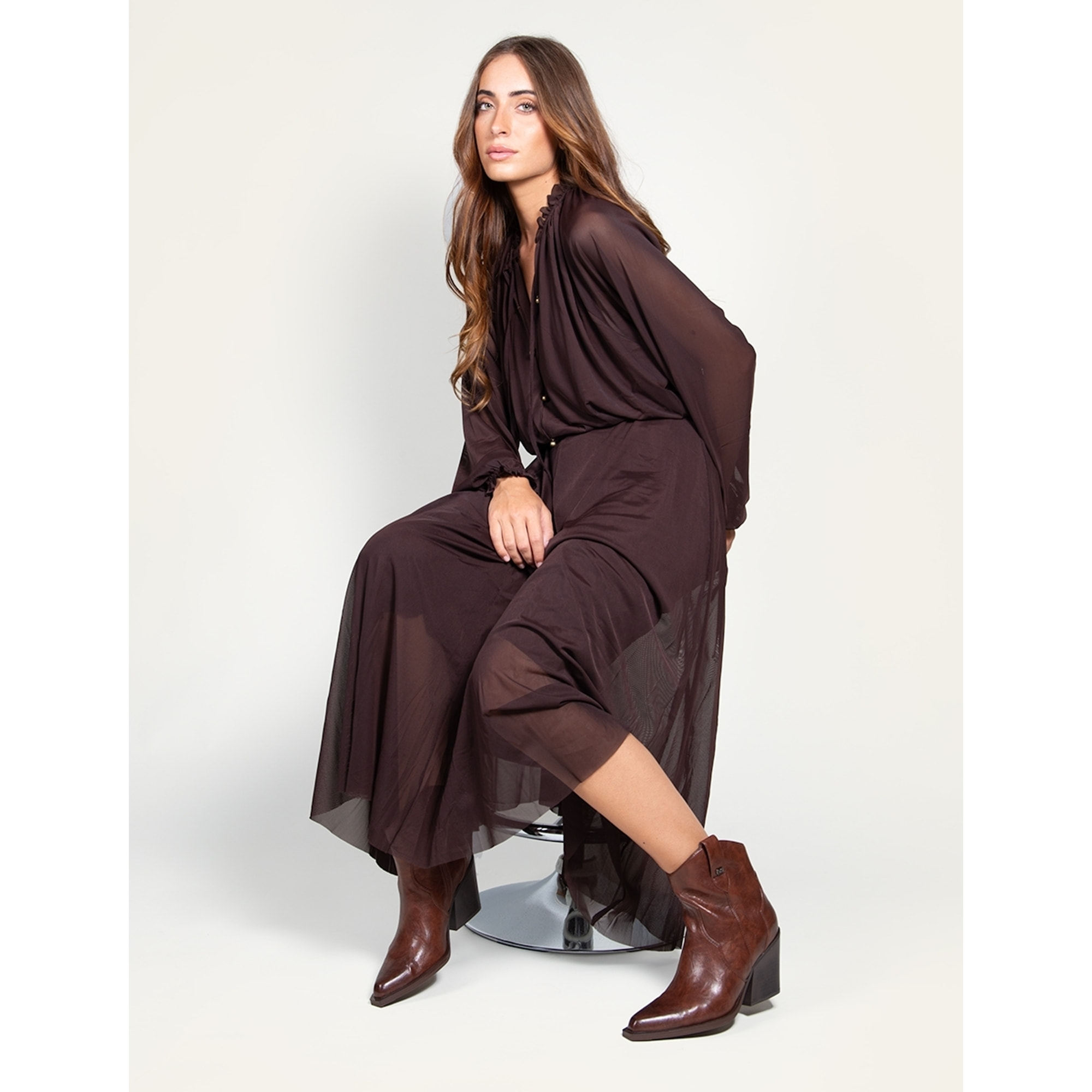 Botines - Negro - Tacón: 7 cm