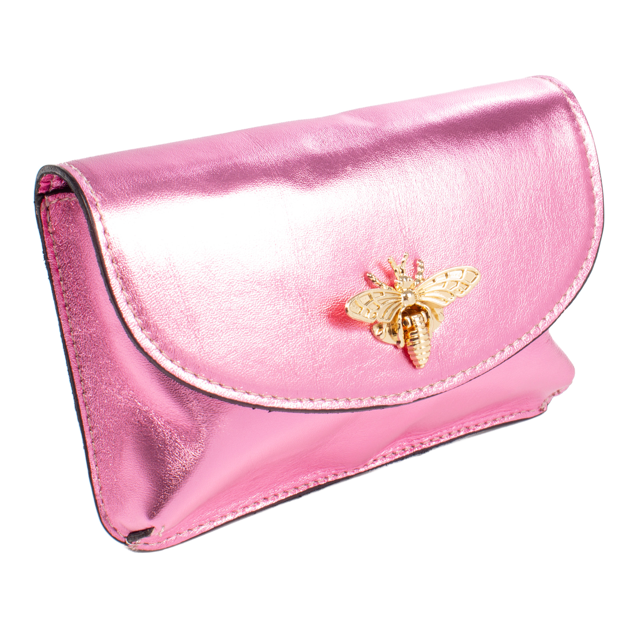 Borsa da donna Aquilonia. Vera pelle, finitura scamosciata laccata.