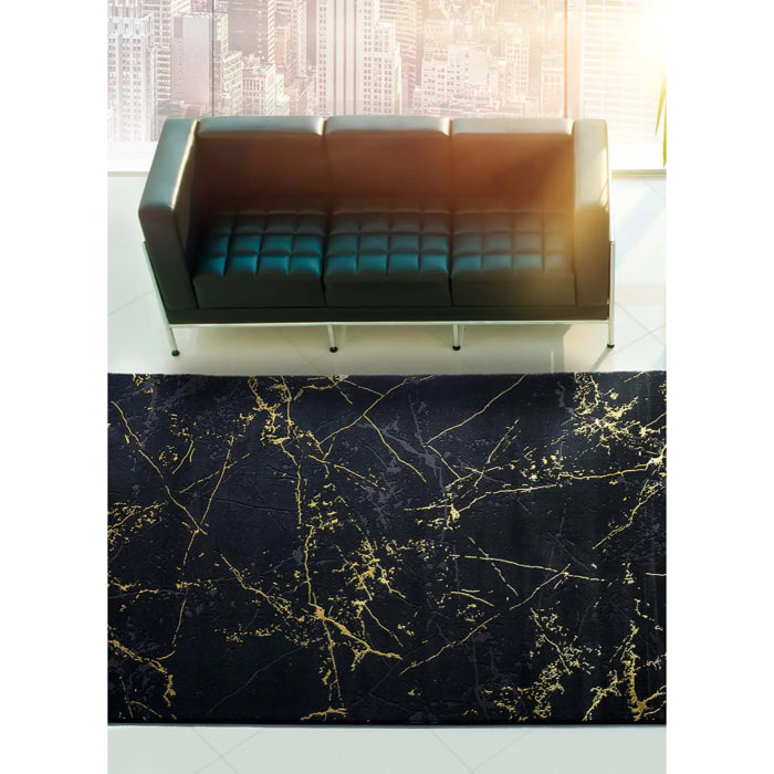 Alfombra vintage Gold Negro, varias medidas disponibles