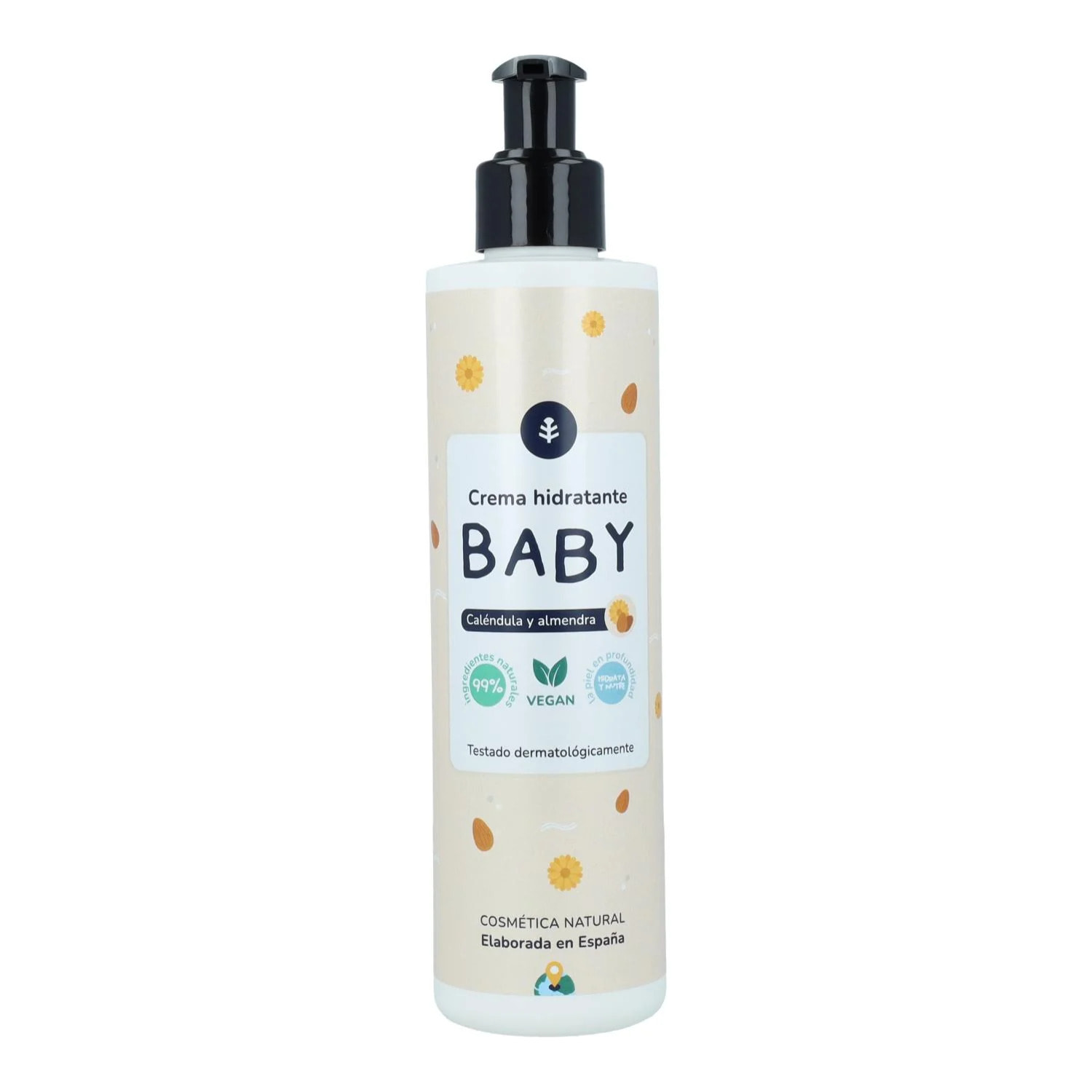 Crema hidratante infantil Caléndula y Almendra Planeta Huerto 250 ml