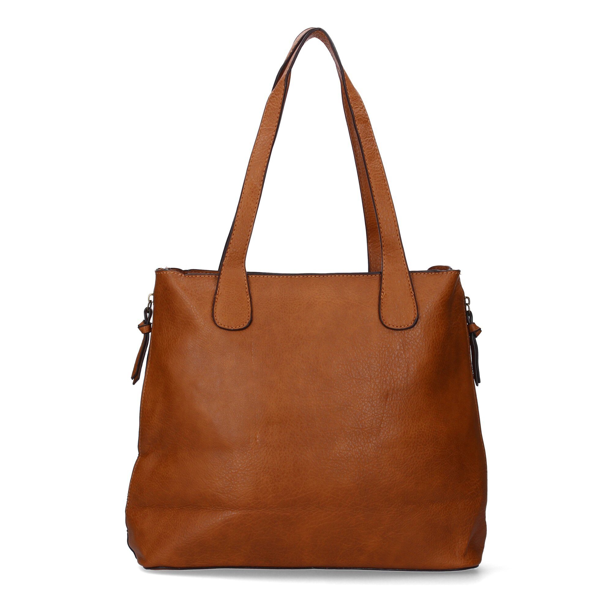Bolso de hombro para mujer con dos piezas, compartimento principal con cremallera