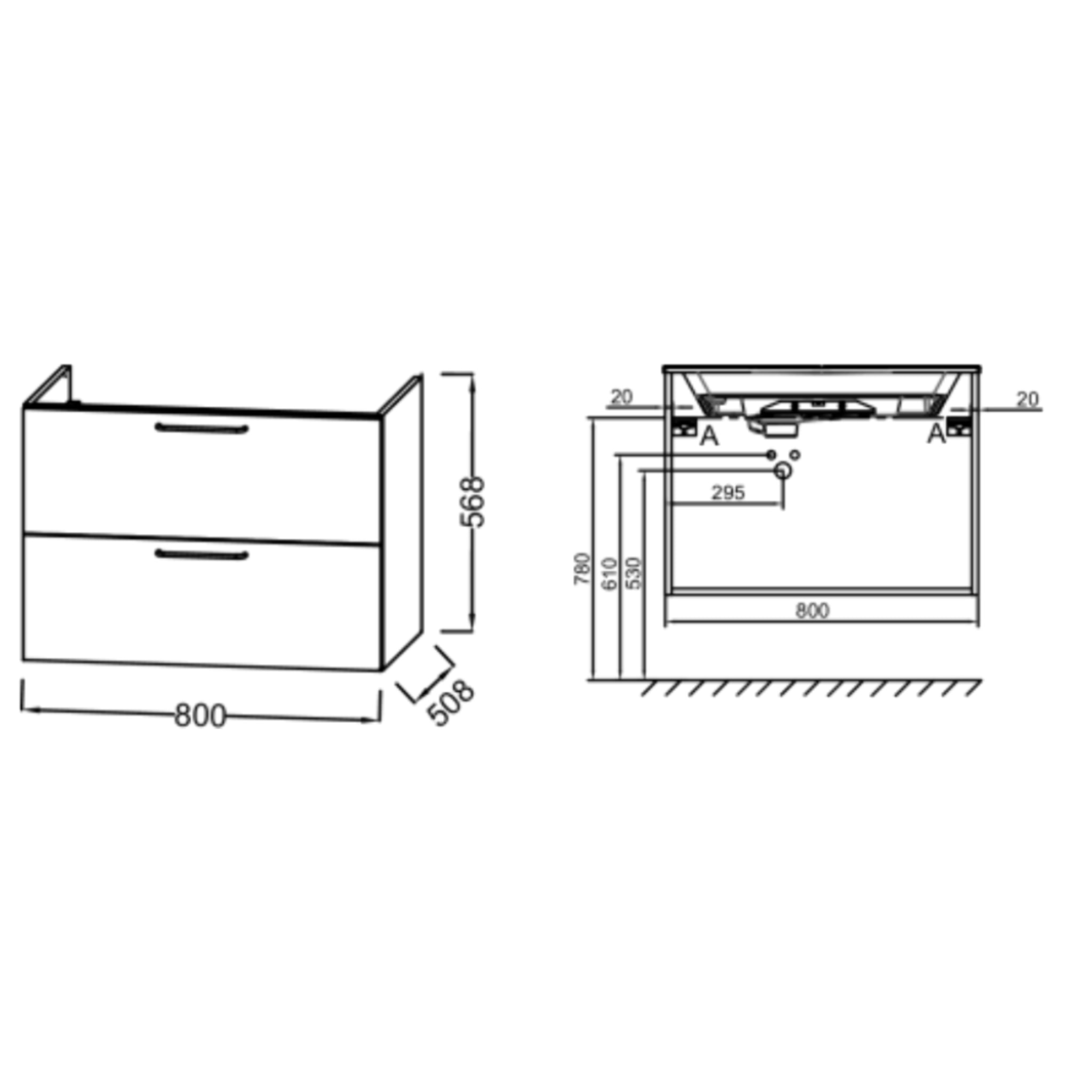 Meuble simple vasque 80 cm JACOB DE LAFON Odéon Rive Gauche vert olivier