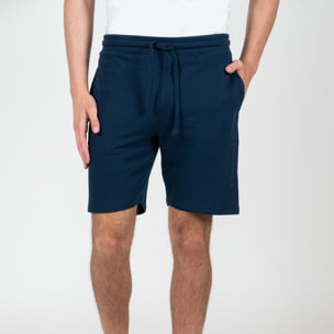 Bermuda con stampa logo french terry