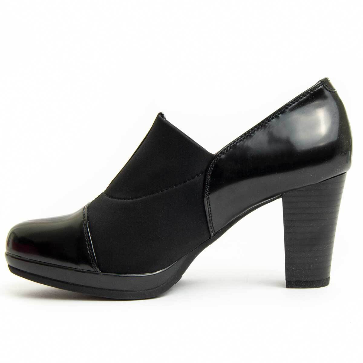 Zapato De Tacón - Negro - Altura: 8 Cm