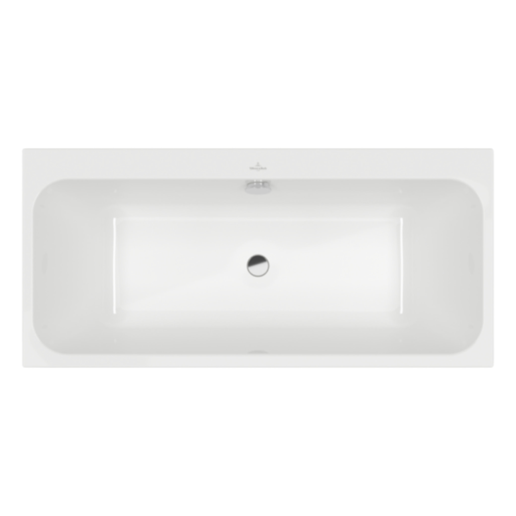 Baignoire droite 180 x 80 VILLEROY & BOCH Architectura + Vidage de baignoire WIRQUIN chromé